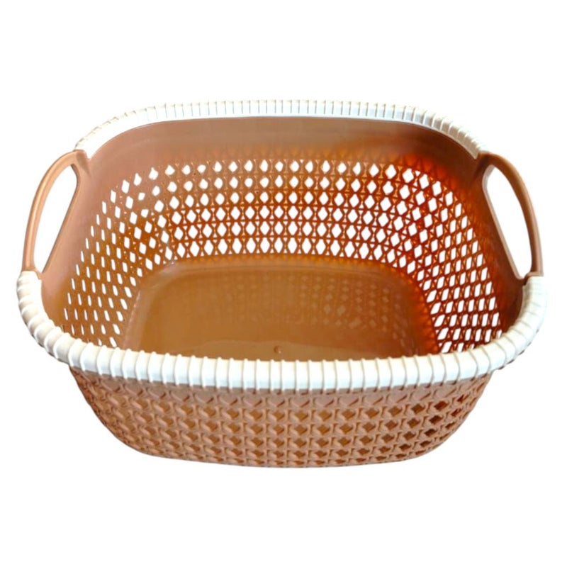 خورشيد للبلاستيك سبت تريكو بلاستيكي كبير من خورشيد بلاست للبلاستيك - كافيه * أبيض - Image 2